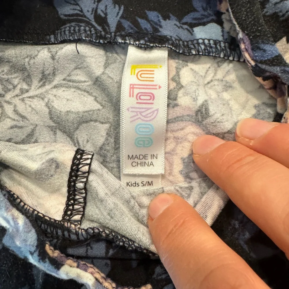 Lularoe Floral Kids Leggings